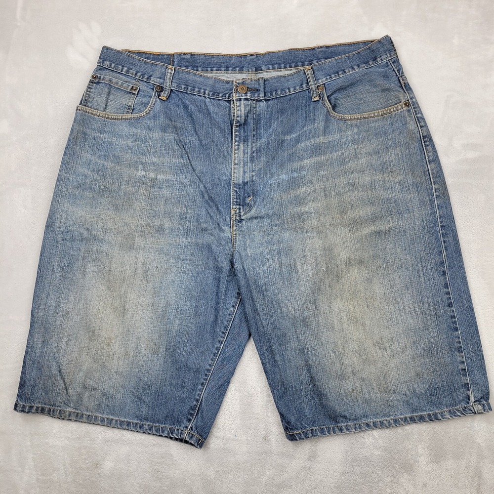 Levis Denim Shorts Mens 44 Vintage Red Tab 569 Straight Baggy Loose Pants Adult*